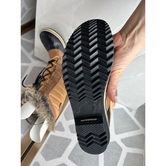 Sorel Women 7.5 Tofino II NL2332-373 Fur Lace-Up Snow Winter Mid Calf  Boot - Picture 11 of 12